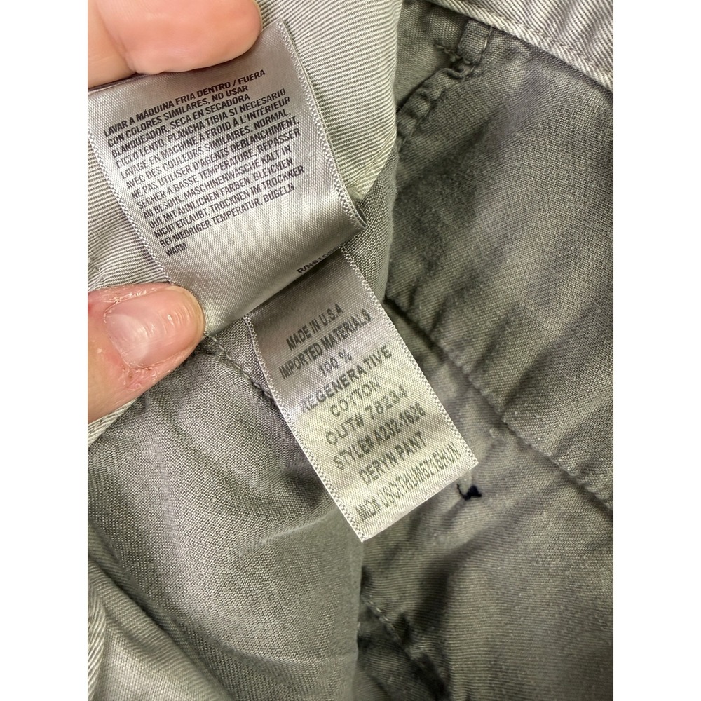 AGOLDE 25 Grey Deryn Pant Wide Leg Chino High Rise Regenerative Cotton Trousers - Picture 10 of 12